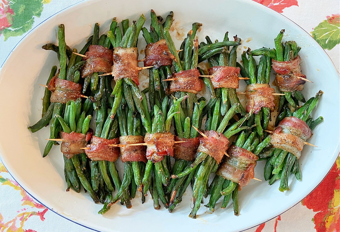 Bacon Wrapped Green Bean Bundles